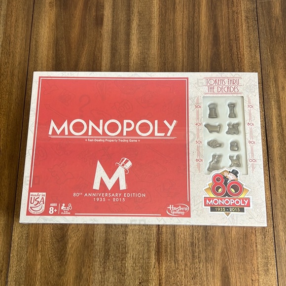 NEW SEALED Monopoly 80th Anniversary Edition 1935-2015 Property Board Game - Picture 1 of 4